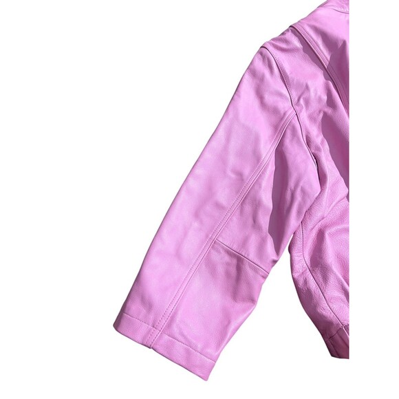 Vtg Y2K Wilsons Leather Maxima Pink Leather Jacket Womens Sz 3X - Picture 10 of 16